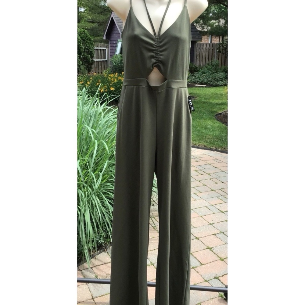 Express Army Green Jumpsuit
